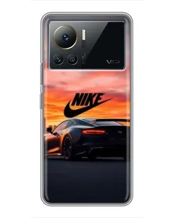 Чехол для Infinix Note 12 2023 с картинкой «Nike и суперкар»