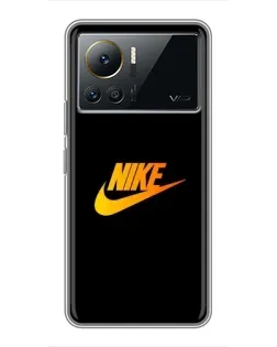 Чехол для Infinix Note 12 2023 с картинкой «Золотой логотип Nike»