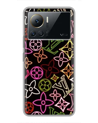 Чехол для Infinix Note 12 2023 с картинкой «Неоновый микс Nike»