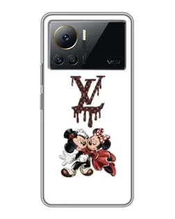 Чехол для Infinix Note 12 2023 с картинкой «LV и Микки Маус»