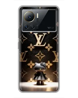 Чехол для Infinix Note 12 2023 с картинкой «Монограмма с фигурой»