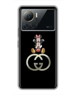 Чехол для Infinix Note 12 2023 с картинкой «Минни Маус на лого»