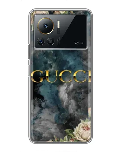 Чехол для Infinix Note 12 2023 с картинкой «Абстрактные цветы Gucci» Чехол для Infinix Note 12 2023 с картинкой «Абстрактные цветы Gucci»