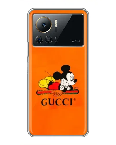 Чехол для Infinix Note 12 2023 с картинкой «Микки Маус Gucci — оранж» Чехол для Infinix Note 12 2023 с картинкой «Микки Маус Gucci — оранж»