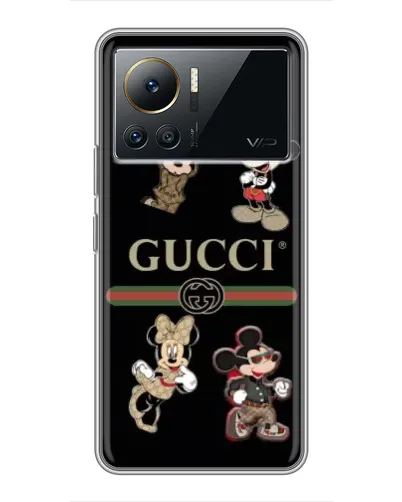 Чехол для Infinix Note 12 2023 с картинкой «Gucci — герои Disney и монограмма» Чехол для Infinix Note 12 2023 с картинкой «Gucci — герои Disney и монограмма»