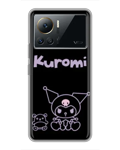 Чехол для Infinix Note 12 2023 с картинкой «Kuromi — черный минимализм» Чехол для Infinix Note 12 2023 с картинкой «Kuromi — черный минимализм»