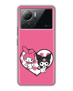 Чехол для Infinix Note 12 2023 с картинкой «Kuromi и My Melody» Чехол для Infinix Note 12 2023 с картинкой «Kuromi и My Melody»