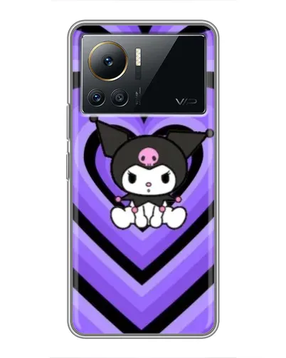 Чехол для Infinix Note 12 2023 с картинкой «Kuromi и фиолетовые сердца» Чехол для Infinix Note 12 2023 с картинкой «Kuromi и фиолетовые сердца»