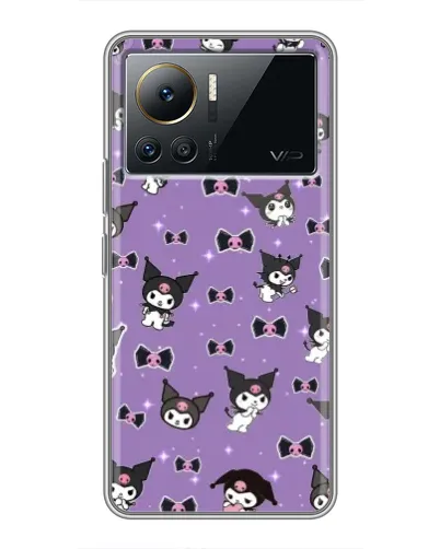 Чехол для Infinix Note 12 2023 с картинкой «Kuromi — паттерн» Чехол для Infinix Note 12 2023 с картинкой «Kuromi — паттерн»