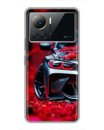 Чехол для Infinix Note 12 2023 с картинкой «Спортивная BMW и цветы» Чехол для Infinix Note 12 2023 с картинкой «Спортивная BMW и цветы»