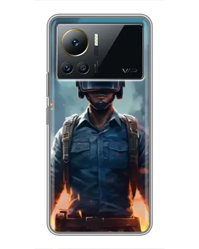 Чехол для Infinix Note 12 2023 с картинкой «PUBG — реалистичный герой»