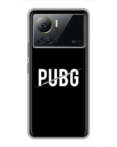 Чехол для Infinix Note 12 2023 с картинкой «PUBG — белый логотип»