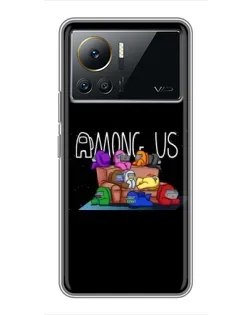 Чехол для Infinix Note 12 2023 с картинкой «Логотип Among Us»