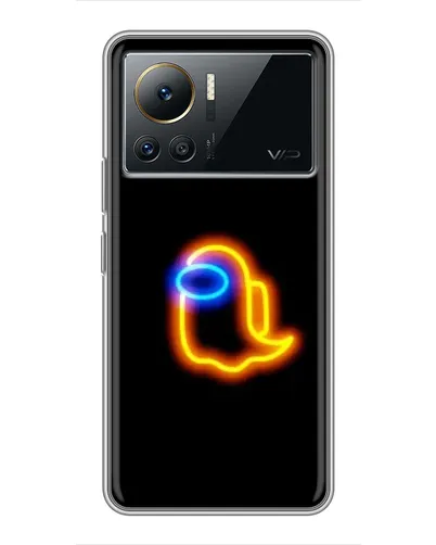 Чехол для Infinix Note 12 2023 с картинкой «Among Us неоновое сияние»
