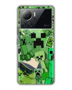 Чехол для Infinix Note 12 2023 с картинкой «Криперы Minecraft» Чехол для Infinix Note 12 2023 с картинкой «Криперы Minecraft»