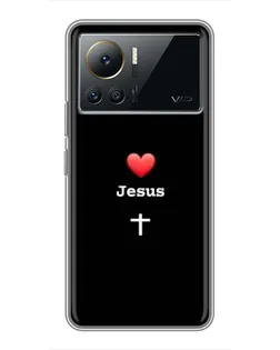 Чехол для Infinix Note 12 2023 с картинкой «Сердце - Jesus»