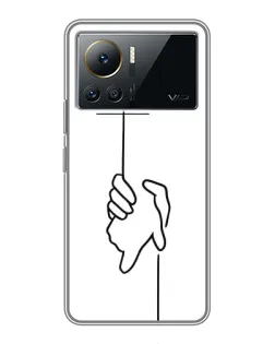 Чехол для Infinix Note 12 2023 с картинкой «Рука держит»