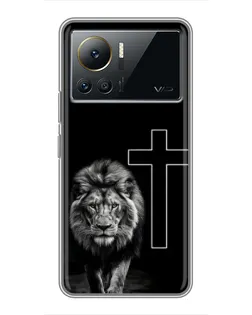 Чехол для Infinix Note 12 2023 с картинкой «Лев и Крест»