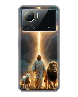 Чехол для Infinix Note 12 2023 с картинкой «Лев Иуды и Свет»