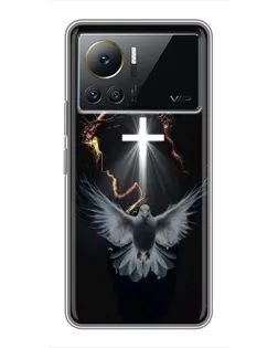 Чехол для Infinix Note 12 2023 с картинкой «Голубь и Свет»