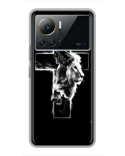 Чехол для Infinix Note 12 2023 с картинкой «Сияющий крест Jesus»