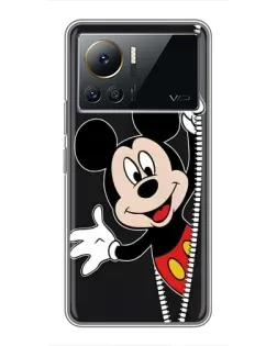 Чехол для Infinix Note 12 2023 с картинкой «Микки раздвигает стены»