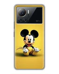 Чехол для Infinix Note 12 2023 с картинкой «Микки на желтом»