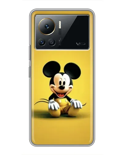 Чехол для Infinix Note 12 2023 с картинкой «Микки на желтом» Чехол для Infinix Note 12 2023 с картинкой «Микки на желтом»