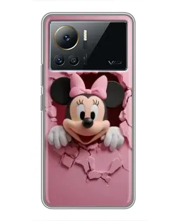 Чехол для Infinix Note 12 2023 с картинкой «Минни сквозь стену»