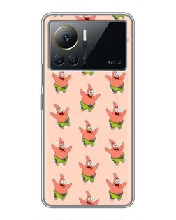 Чехол для Infinix Note 12 2023 с картинкой «Патрик Стар паттерн»