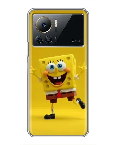 Чехол для Infinix Note 12 2023 с картинкой «Позитивный Губка Боб» Чехол для Infinix Note 12 2023 с картинкой «Позитивный Губка Боб»