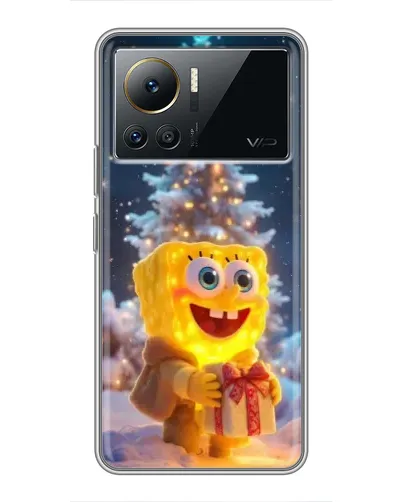 Чехол для Infinix Note 12 2023 с картинкой «Рождественский Спанч Боб» Чехол для Infinix Note 12 2023 с картинкой «Рождественский Спанч Боб»