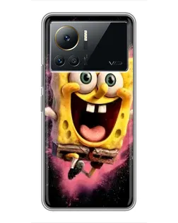 Чехол для Infinix Note 12 2023 с картинкой «Взрывной Спанч Боб»