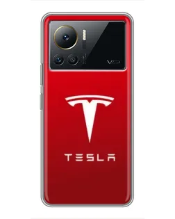 Чехол для Infinix Note 12 2023 с картинкой «Tesla Red Classic»