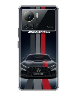 Чехол для Infinix Note 12 2023 с картинкой «Mercedes — белый карбон»
