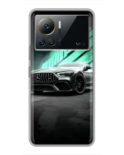 Чехол для Infinix Note 12 2023 с картинкой «Темный Mercedes AMG»