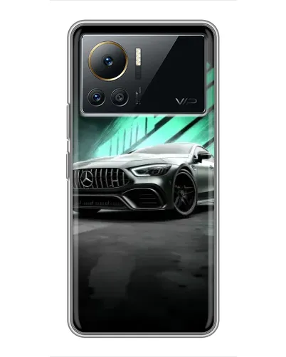 Чехол для Infinix Note 12 2023 с картинкой «Темный Mercedes AMG»