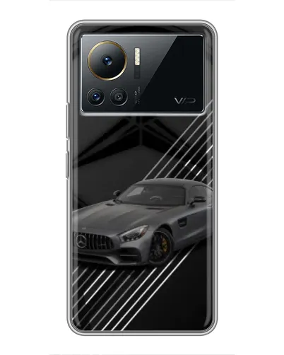 Чехол для Infinix Note 12 2023 с картинкой «Mercedes AMG — графика»