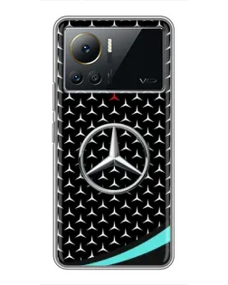 Чехол для Infinix Note 12 2023 с картинкой «Mercedes — бирюзовый акцент»