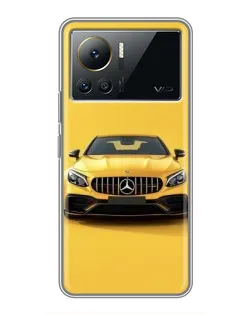 Чехол для Infinix Note 12 2023 с картинкой «Желтый Mercedes GT»