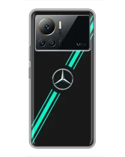 Чехол для Infinix Note 12 2023 с картинкой «Спортивные линии Mercedes»