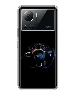 Чехол для Infinix Note 12 2023 с картинкой «Салон Audi — руль» Чехол для Infinix Note 12 2023 с картинкой «Салон Audi — руль»