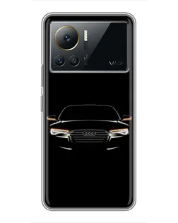 Чехол для Infinix Note 12 2023 с картинкой «Audi — ночной контур» Чехол для Infinix Note 12 2023 с картинкой «Audi — ночной контур»