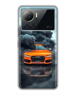Чехол для Infinix Note 12 2023 с картинкой «Audi в облаках дыма» Чехол для Infinix Note 12 2023 с картинкой «Audi в облаках дыма»