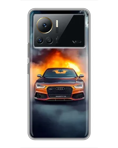 Чехол для Infinix Note 12 2023 с картинкой «Audi в огненном дыму» Чехол для Infinix Note 12 2023 с картинкой «Audi в огненном дыму»