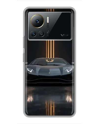 Чехол для Infinix Note 12 2023 с картинкой «Lamborghini золотые линии»