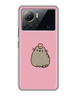 Чехол для Infinix Note 12 2023 с картинкой «Pusheen сердце»