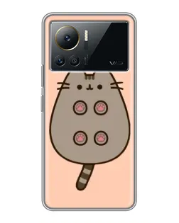 Чехол для Infinix Note 12 2023 с картинкой «Пушин пузиком кверху»