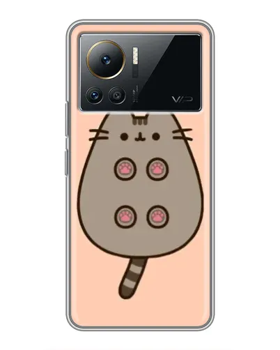 Чехол для Infinix Note 12 2023 с картинкой «Пушин пузиком кверху»
