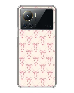 Чехол для Infinix Note 12 2023 с картинкой «Розовые бантики Coquette»